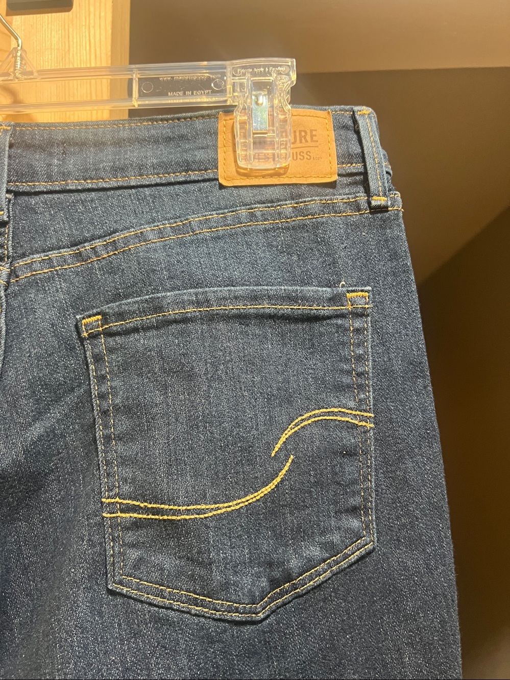 Signature by Levi Strauss High-Rise Dark Blue Women's Jeans size 12m - Picture 6 of 9